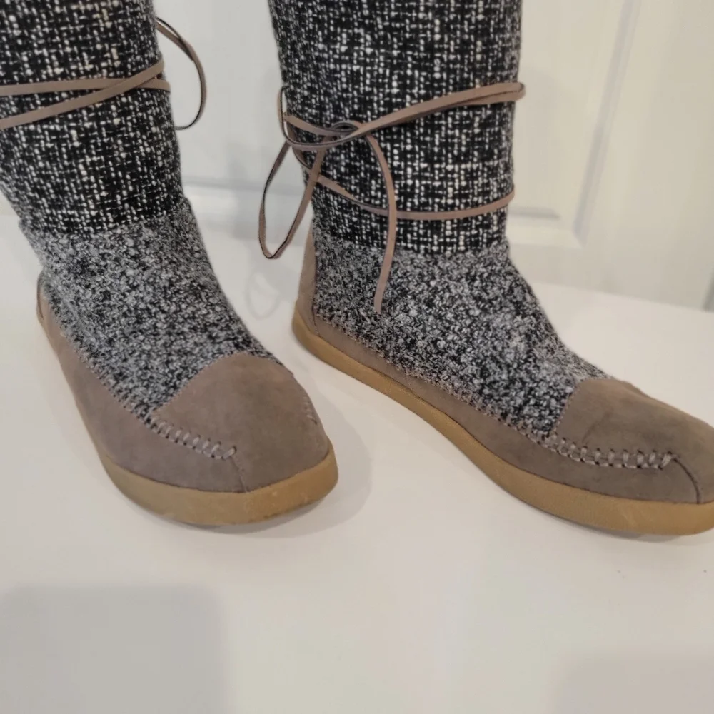 MADDEN GIRL JACKMEN FLEECE LINED BOOTS SIZE 8